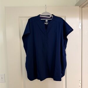 Healing Hands Navy Blue Scrub Top